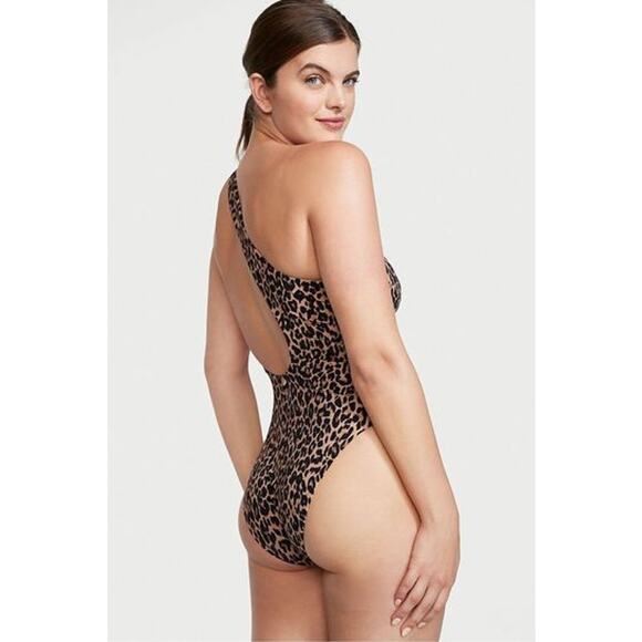 Victoria's Secret One Shoulder Animal Printed One Piece Swimsuit Size XL - Picture 2 of 8